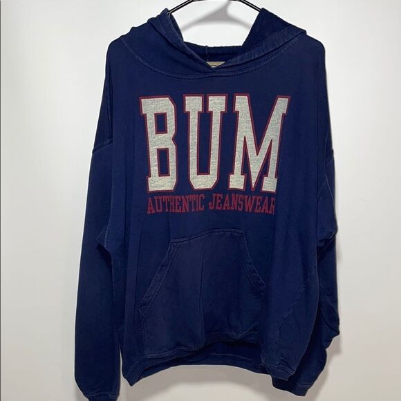 Vintage relaxed fit Oversized Long Sleeve Hoodie - Picture 1 of 7